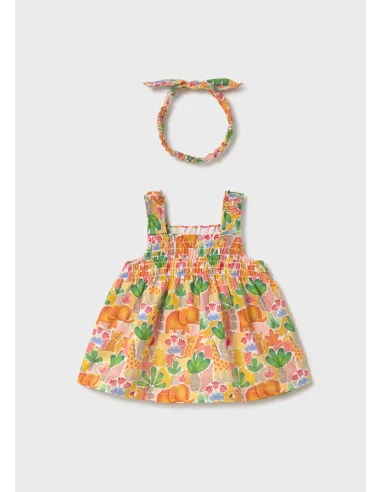 Vestido y diadema - Mostaza   