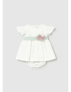 Vestido fajin - Nata-aqua 