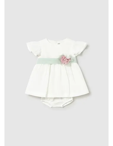 Vestido fajin - Nata-aqua 