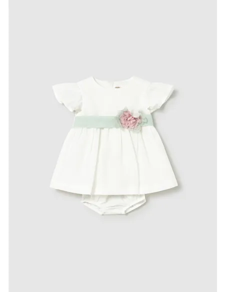 Vestido fajin - Nata-aqua 