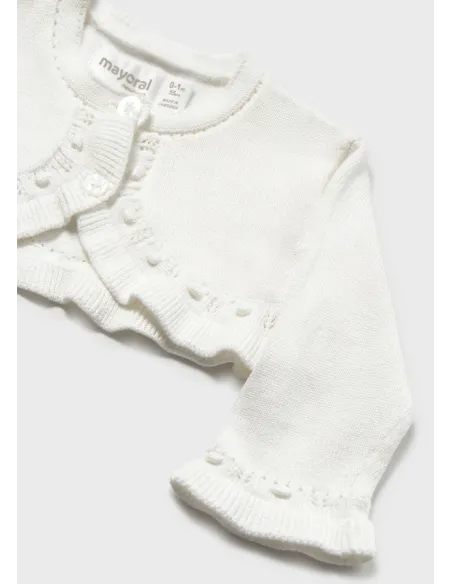 Rebeca tricot basica - Crudo