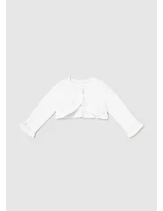 Rebeca tricot basica - Blanco