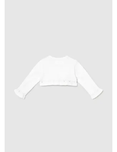 Rebeca tricot basica - Blanco