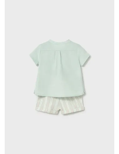 Conj. pantalon corto plana - Aqua