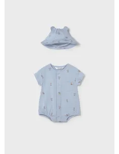 Pelele y gorro - Cielo