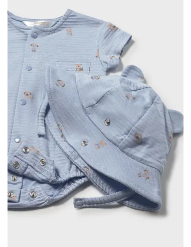 Pelele y gorro - Cielo