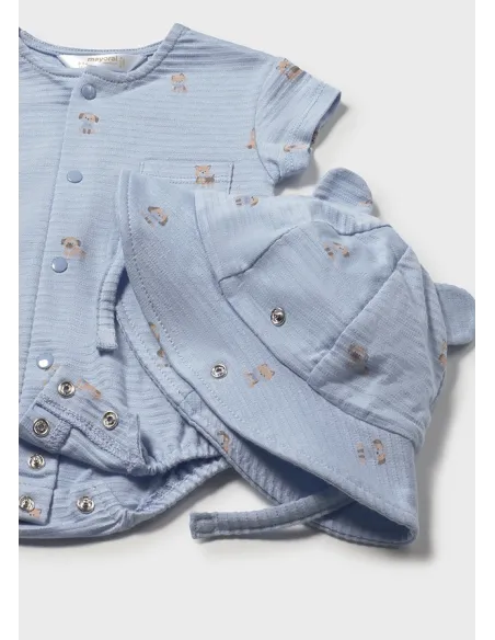 Pelele y gorro - Cielo