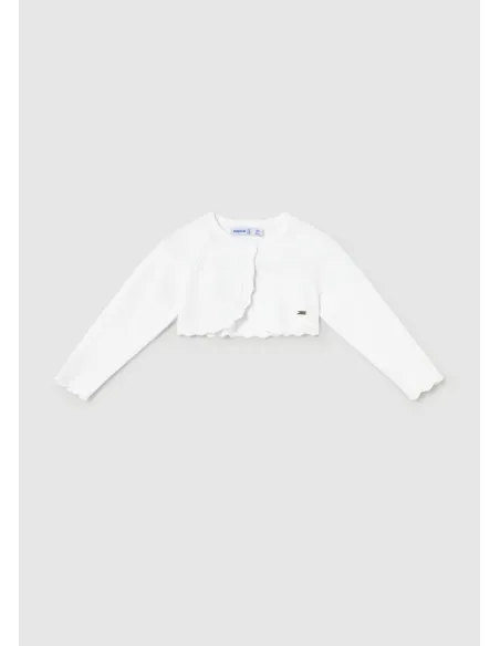 Bolero tricot basico - Blanco    