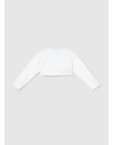 Bolero tricot basico - Blanco    