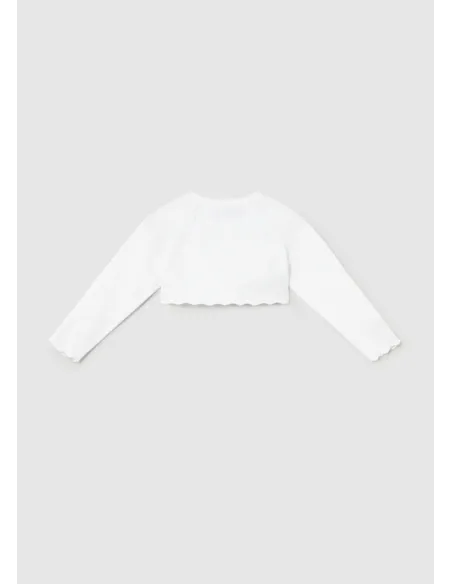Bolero tricot basico - Blanco    