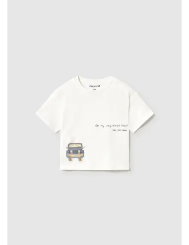 Camiseta m/c bolsillo - Nata      