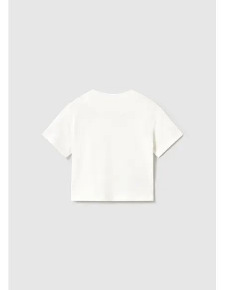 Camiseta m/c bolsillo - Nata      