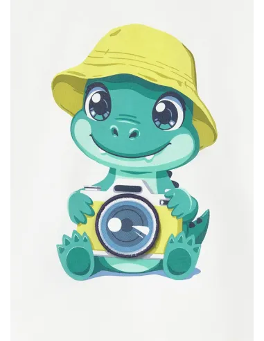 Camiseta m/c play camara - Blanco    