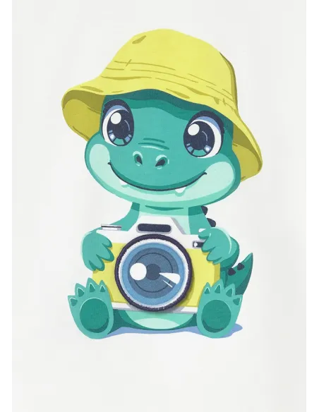 Camiseta m/c play camara - Blanco    