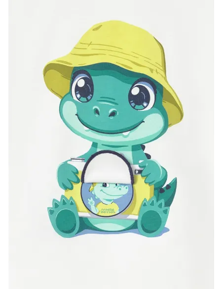 Camiseta m/c play camara - Blanco    