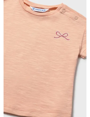 Camiseta m/c grafica espalda - Mandarina 