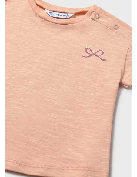 Camiseta m/c grafica espalda - Mandarina 