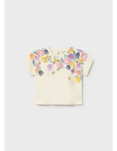 Camiseta m/c serigrafiada - Hueso     