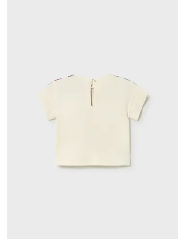 Camiseta m/c serigrafiada - Hueso     