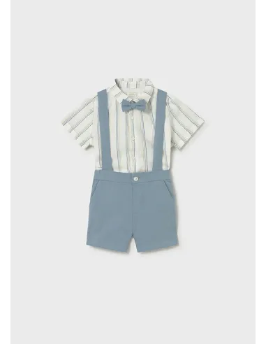 Conj. bermuda 3 piezas lino - Jade      