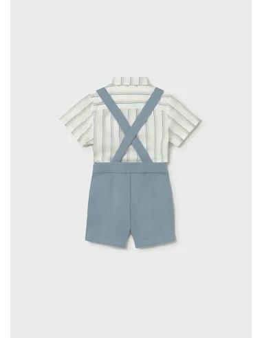 Conj. bermuda 3 piezas lino - Jade      