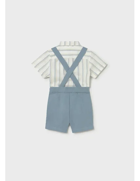 Conj. bermuda 3 piezas lino - Jade      