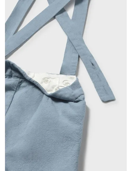 Conj. bermuda 3 piezas lino - Jade      