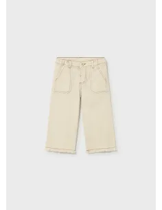 Pantalon largo sarga - Garbanzo  