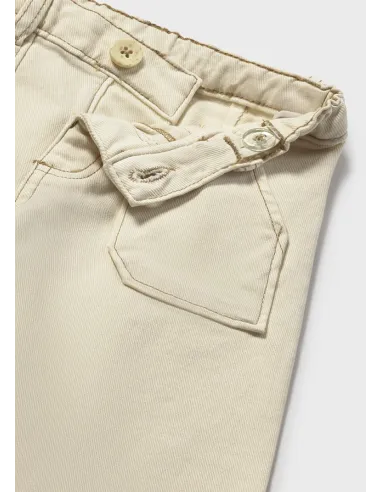 Pantalon largo sarga - Garbanzo  