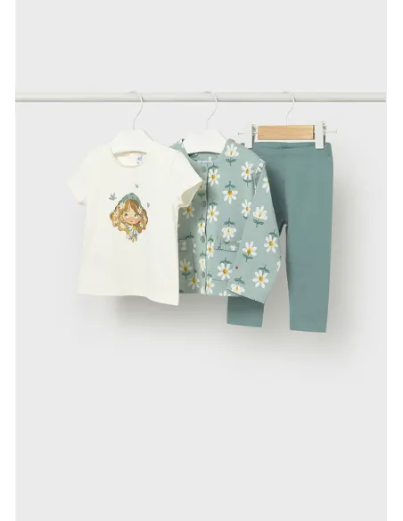 Conj. leggings 3 piezas - Menta     