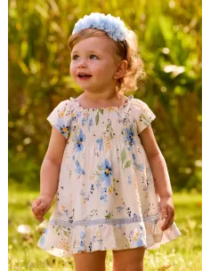 Vestido estampado - Cielo     