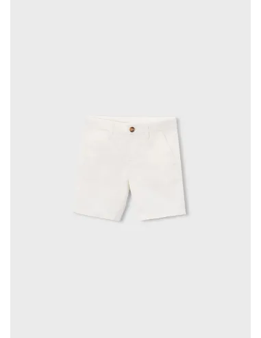 Bermuda chino sarga basico - Nata      