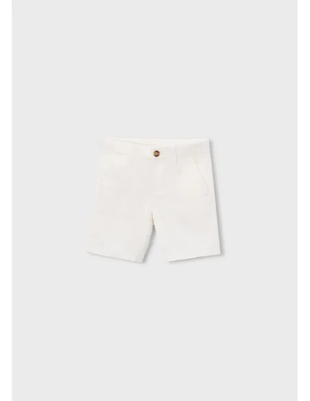 Bermuda chino sarga basico - Nata      