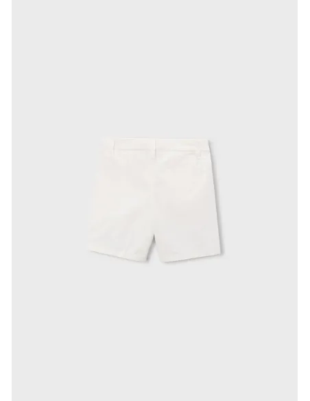 Bermuda chino sarga basico - Nata      