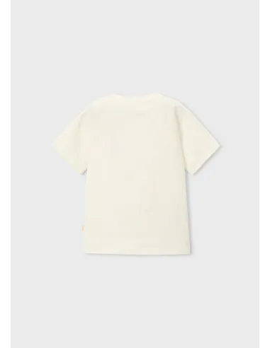 Camiseta m/c bordado - Nata      
