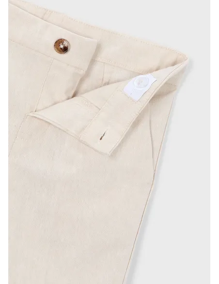 Bermuda lino suiting - Avena mez 