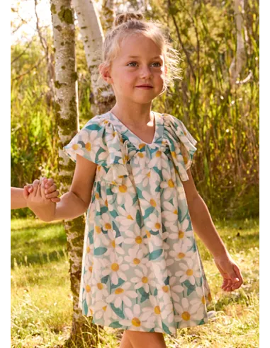 Vestido estampado - Lago      