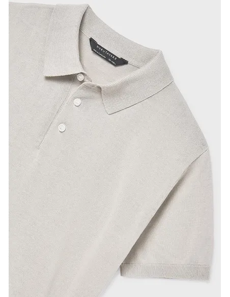Polo m/c tricot - Piedra    