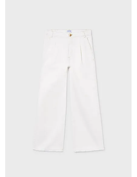 Pantalon largo sarga - Crudo     