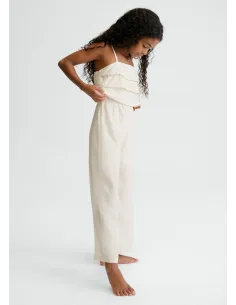 Mono largo volantes - Hueso     