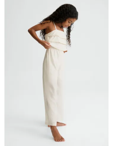 Mono largo volantes - Hueso     