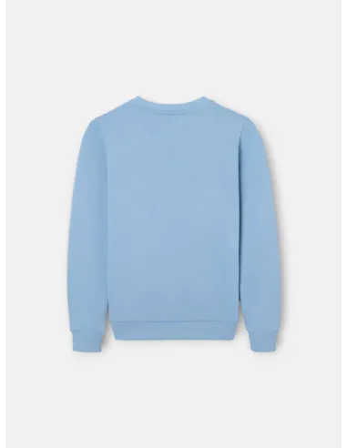 Sudadera kids Silbon raqueta media azul indigo