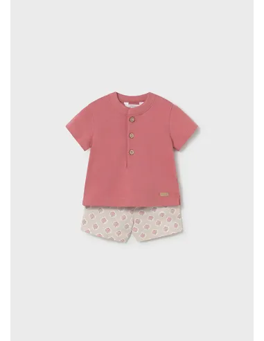 Conj. pantalon corto y polo - Terracota