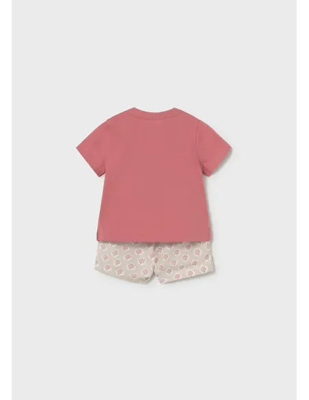 Conj. pantalon corto y polo - Terracota