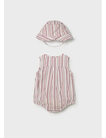 Pelele y gorro plana - Terracota