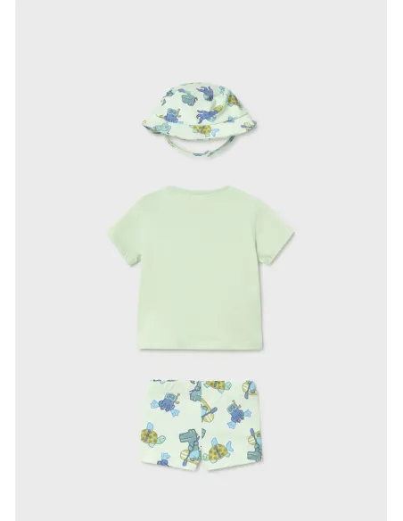 Conj. baño y gorro - Manzana   