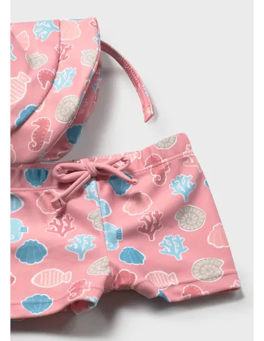 Conj. baño y gorro - Terracota 