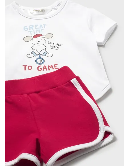 Conj. punto 4 piezas - Rojo