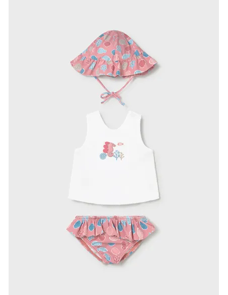 Conj. baño 3 piezas - Terracota 