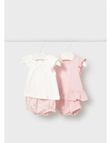 Conj. punto 4 piezas - Rosa baby 